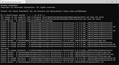 Use ATTRIB Command Use ATTRIB Command