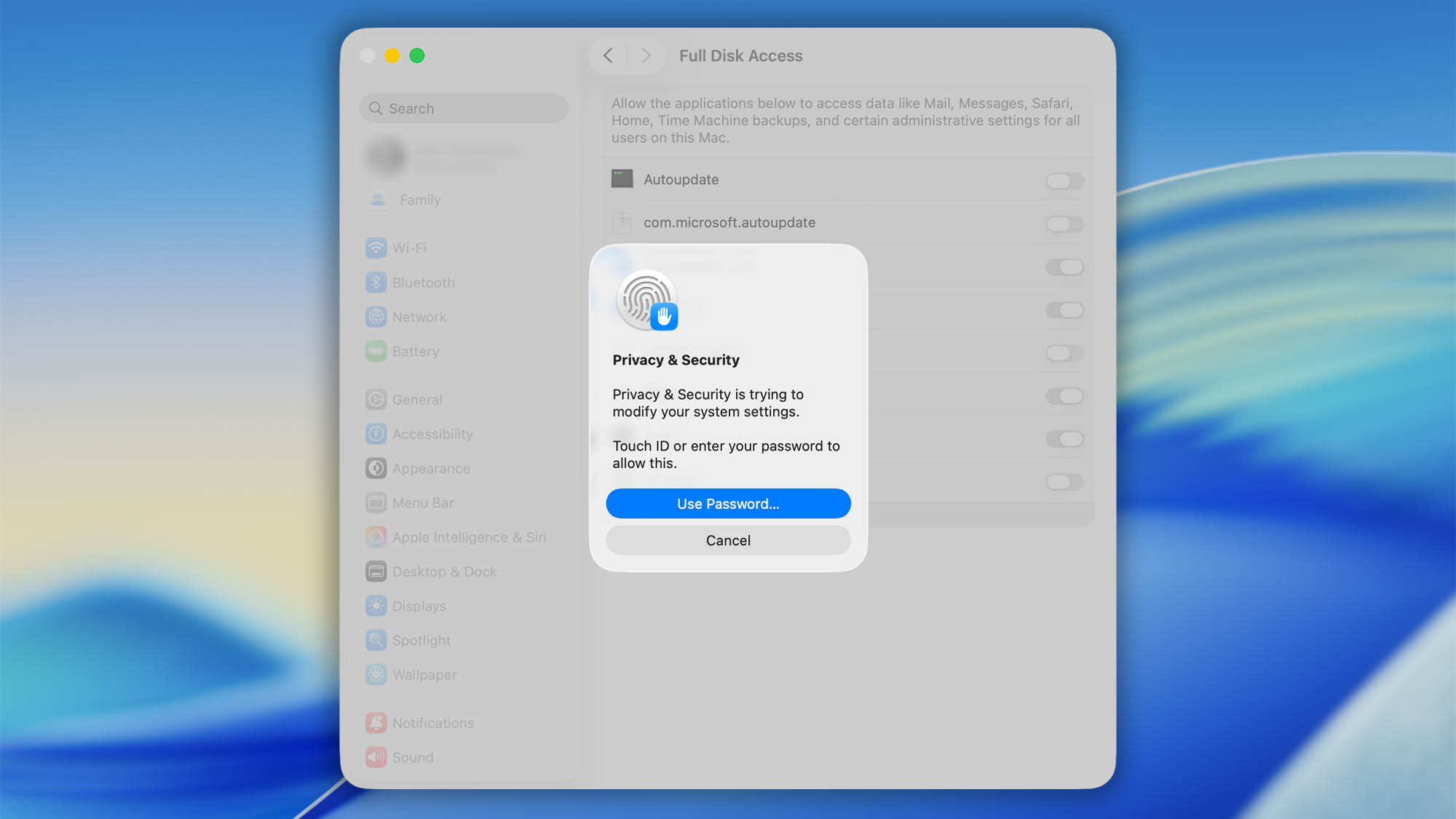 background full disk access mac step 05