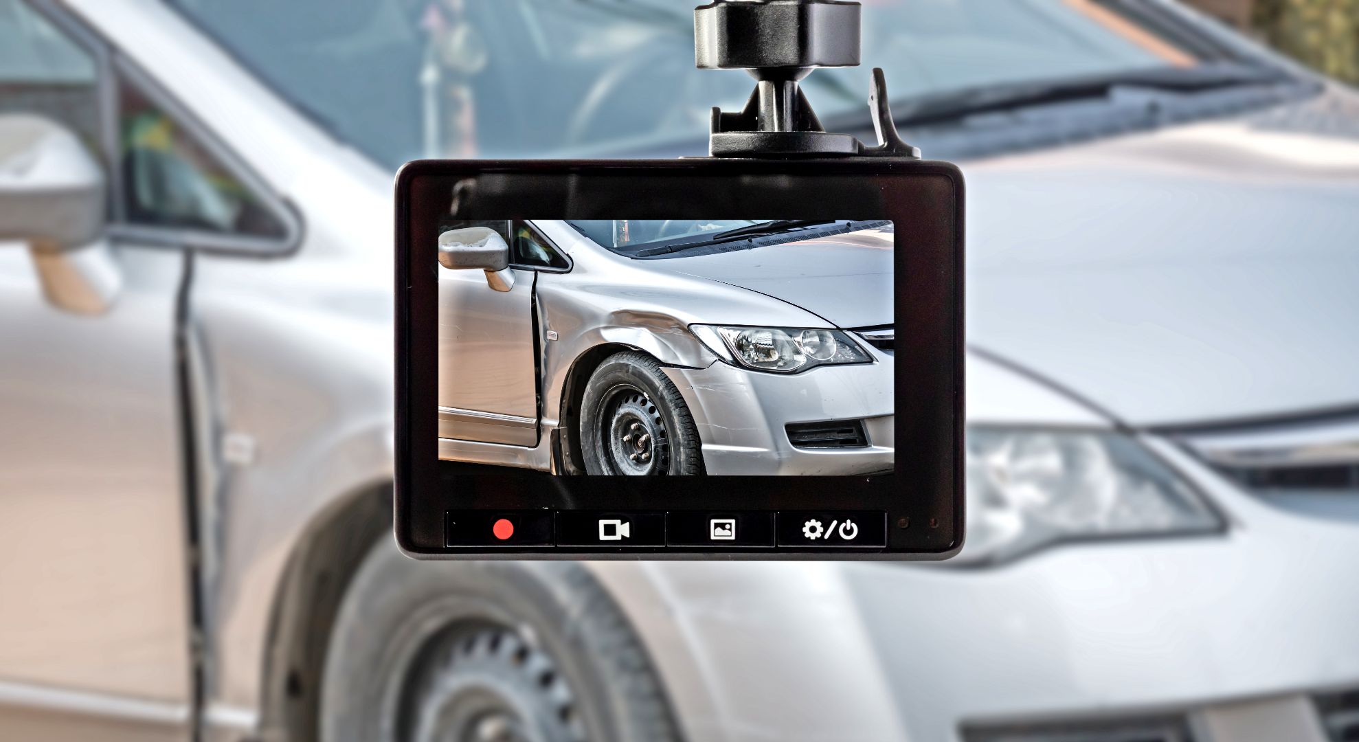 Car with a dash cam