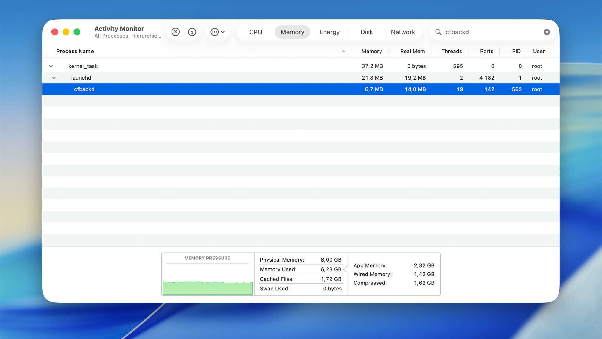 cfbackd daemon macos