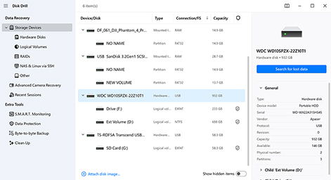 Choose the hard drive or partition Choose the hard drive or partition