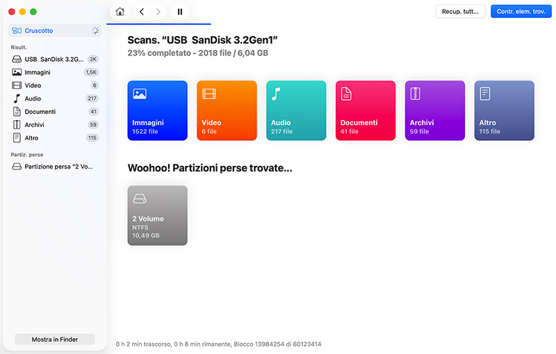 Come recuperare una partizione eliminata o persa su Mac