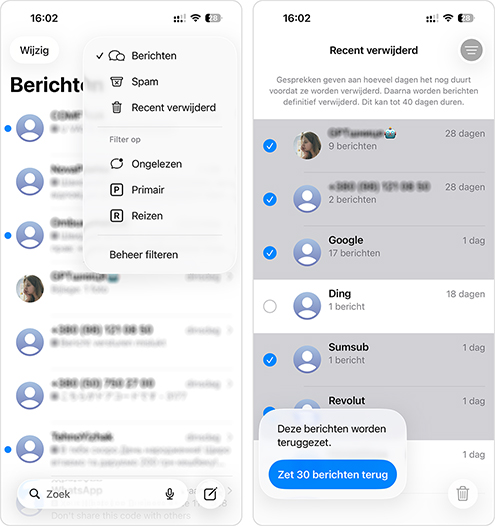 Verwijderde berichten terughalen op iPhone vanuit iCloud