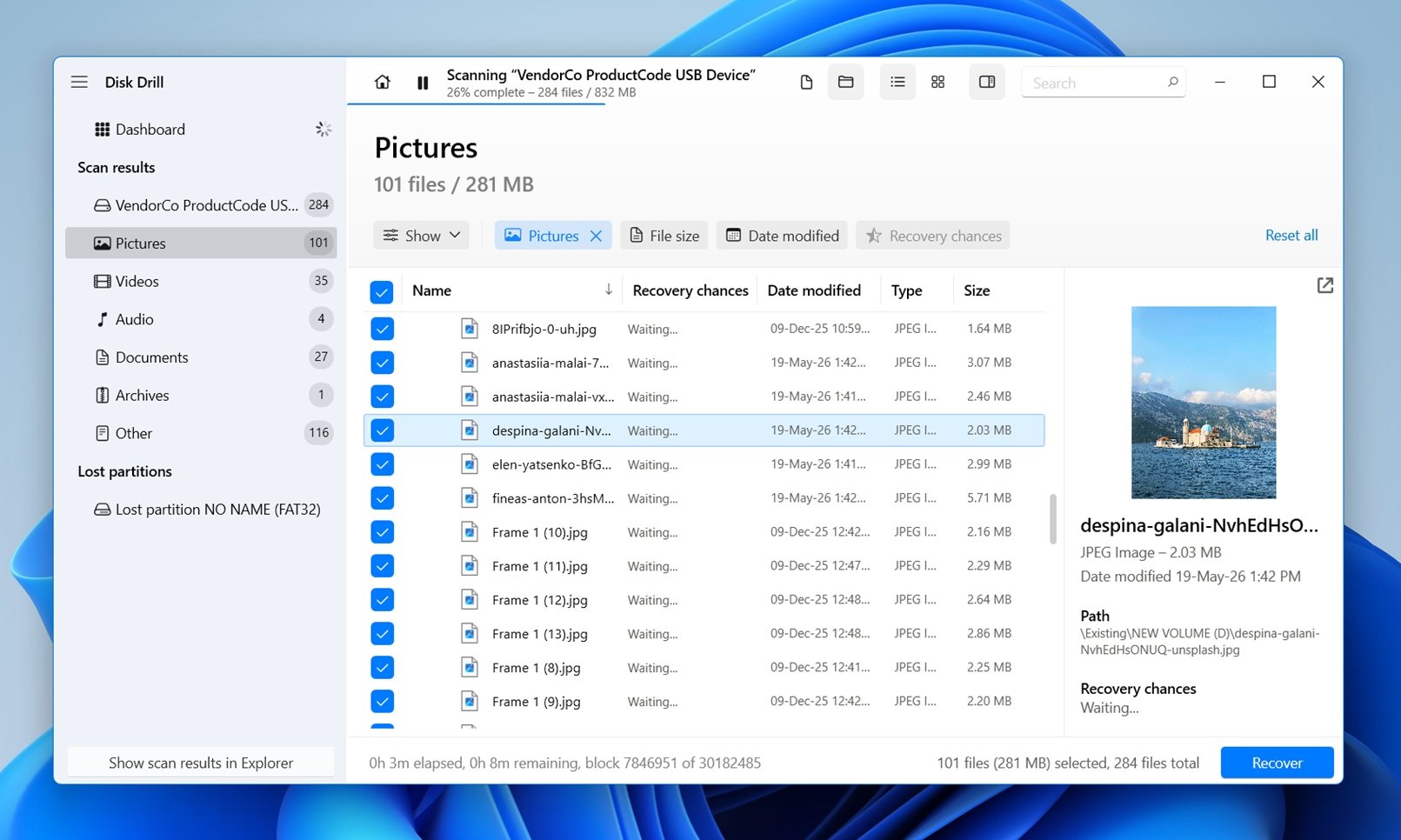 Click any file to open a preview