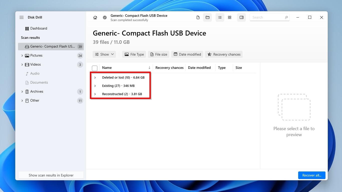Disk Drill File Groups Deleted Or Lost Existing Reconstructed