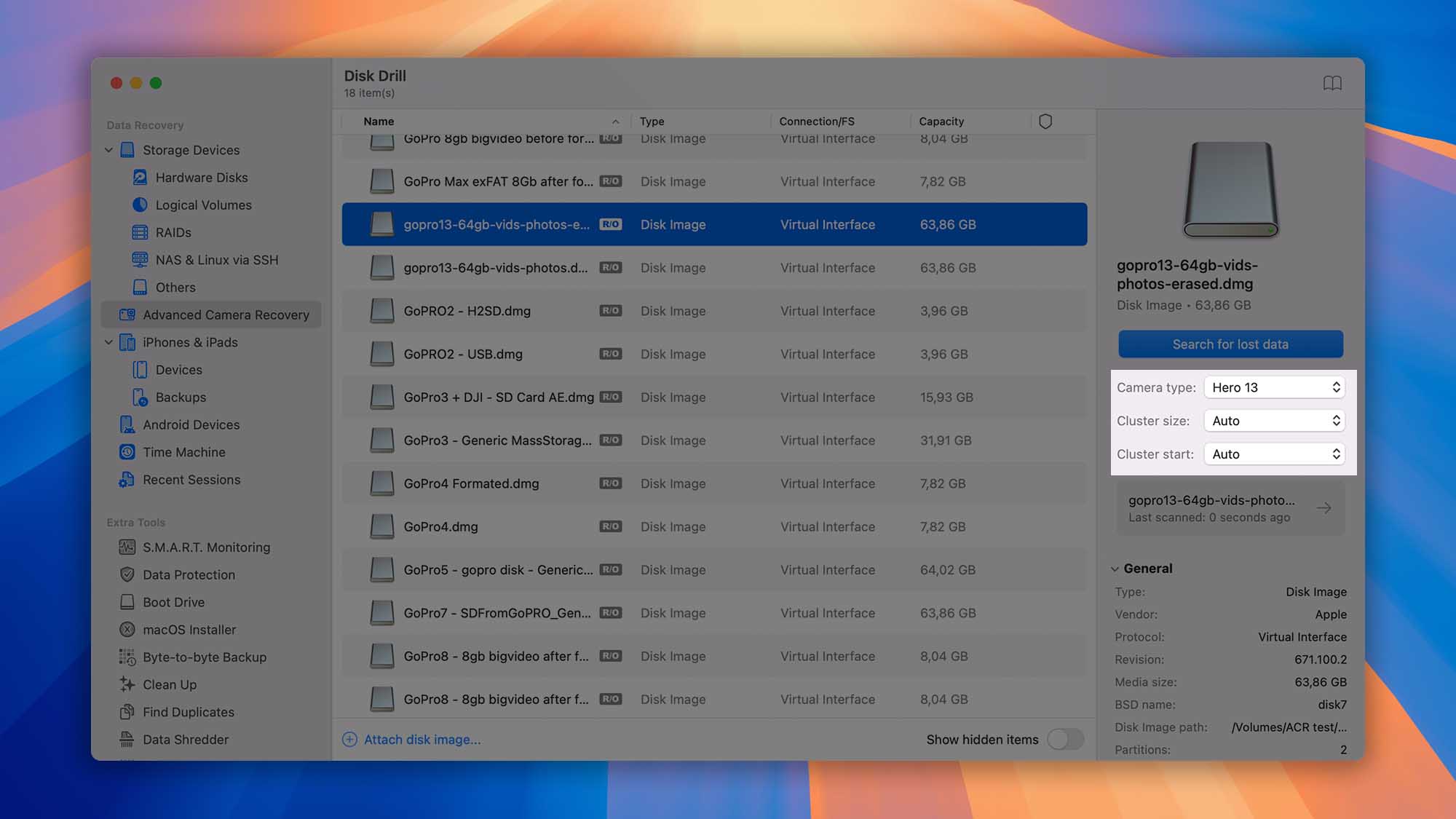 disk drill macos advanced camera recovery step 03