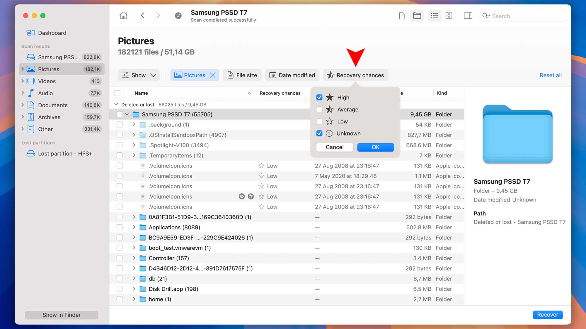 disk drill macos recovery chances step 07
