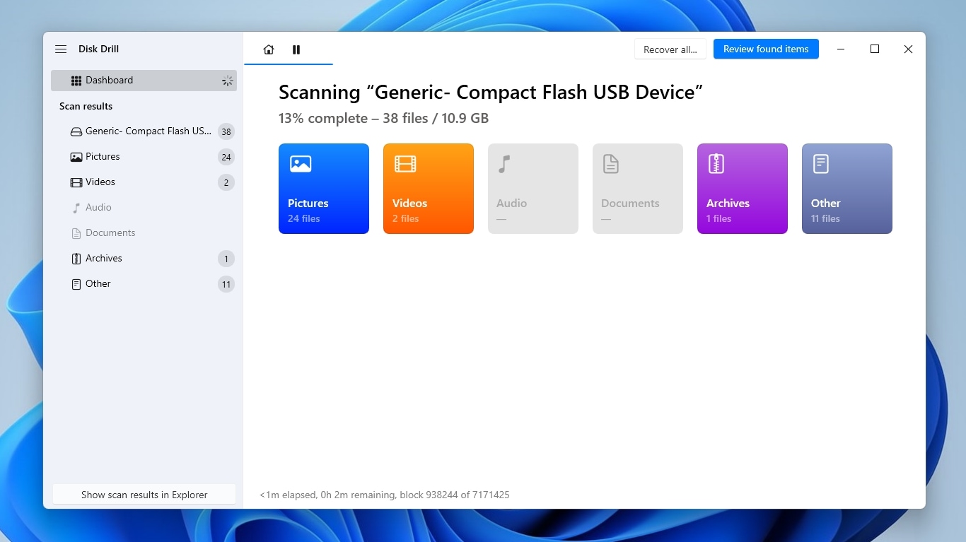 Disk Drill Scanning Device