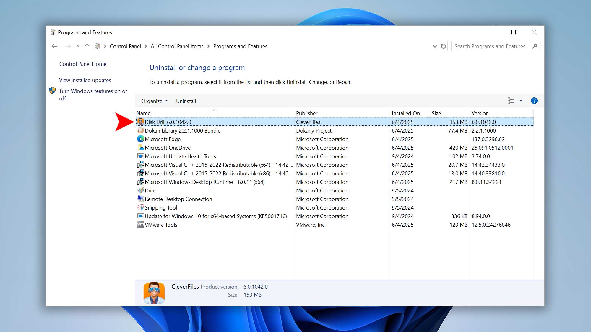 disk drill windows 11 uninstall step 11