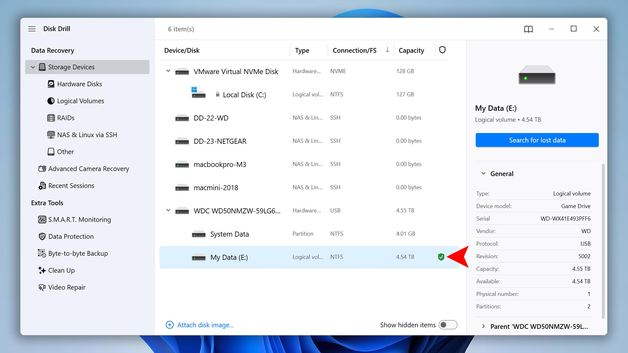 enable data protection disk drill windows