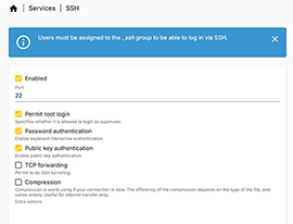Enable SSH Access