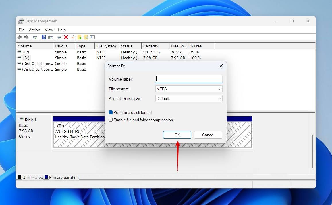The format options.