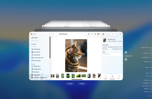 Herstellen met een Time Machine-back-up Herstellen met een Time Machine-back-up