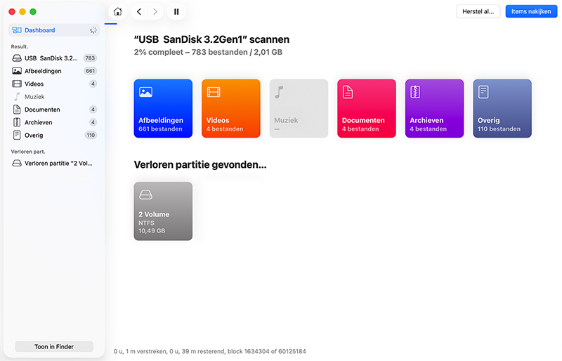 Hoe een verwijderde of verloren partitie herstellen op Mac