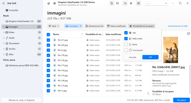 Il software di recupero dati funzionerà per il tuo caso