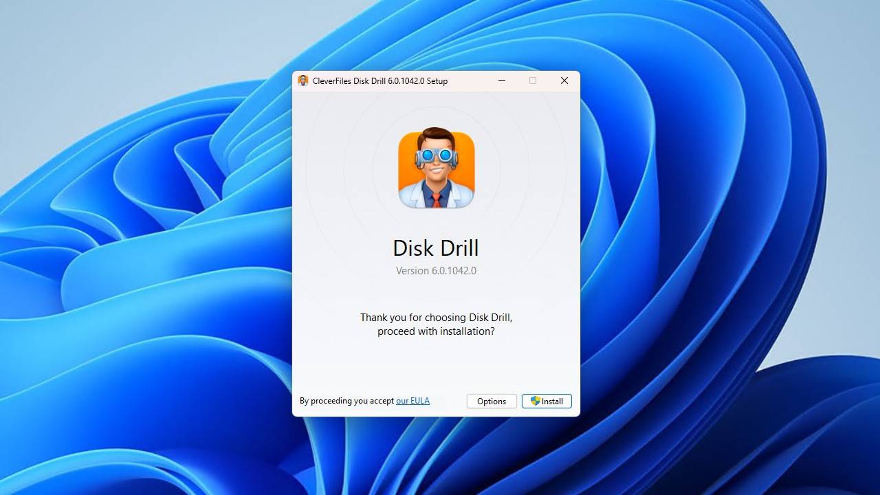 Installing Disk Drill.
