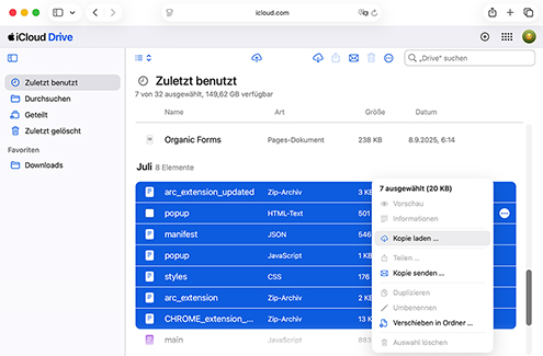 Lade deine gelöschten Dateien aus iCloud herunter