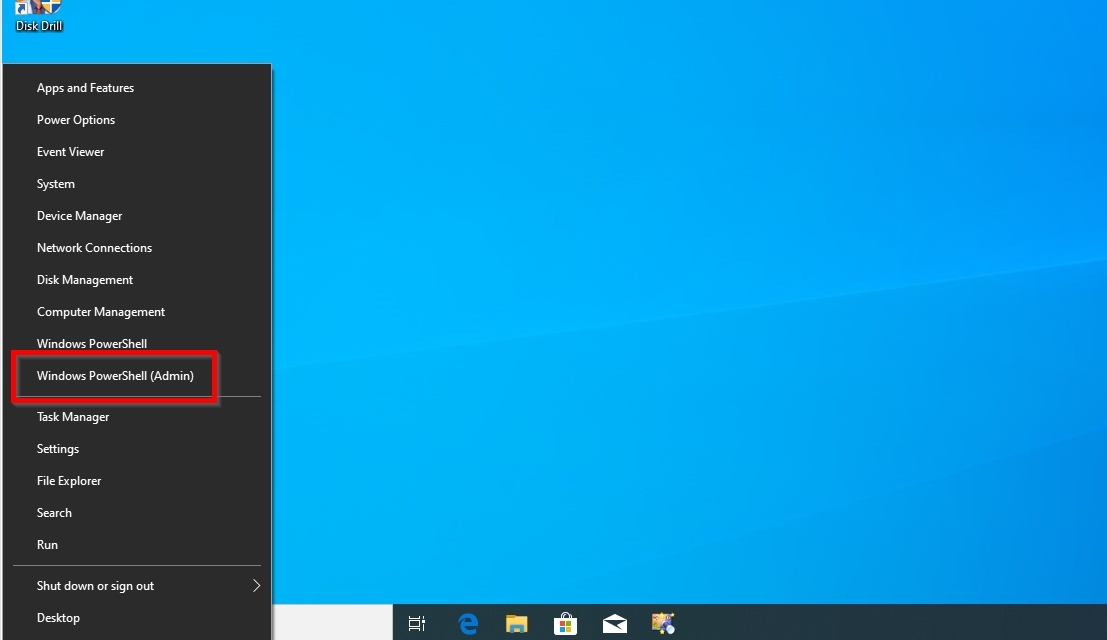 Launching Windows PowerShell Admin From Quick Menu
