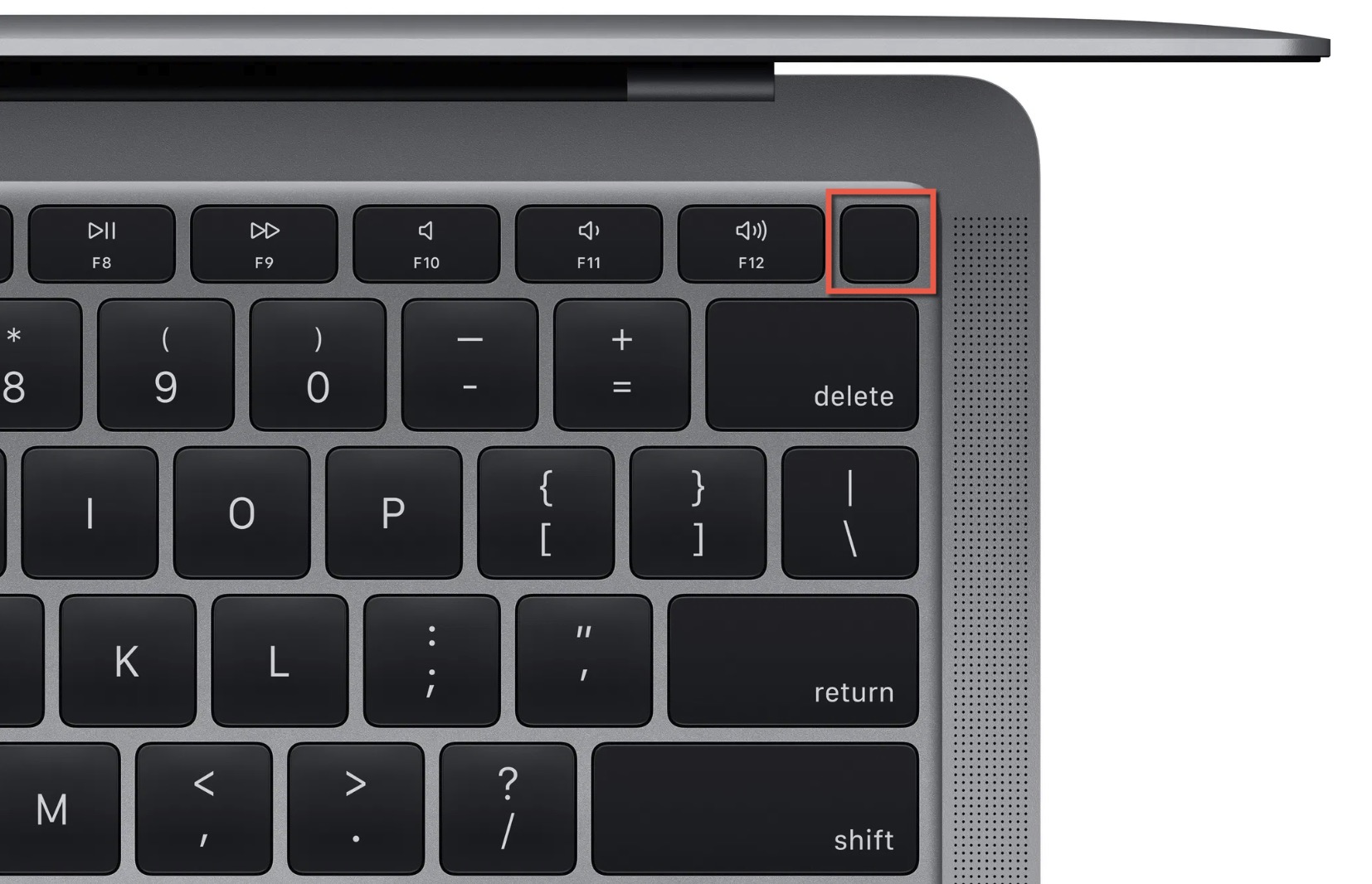 macbook air power button