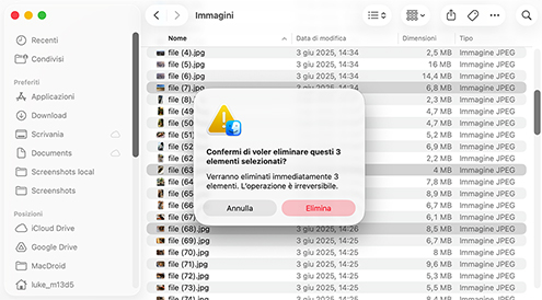 Modi per recuperare file eliminati su Mac senza software