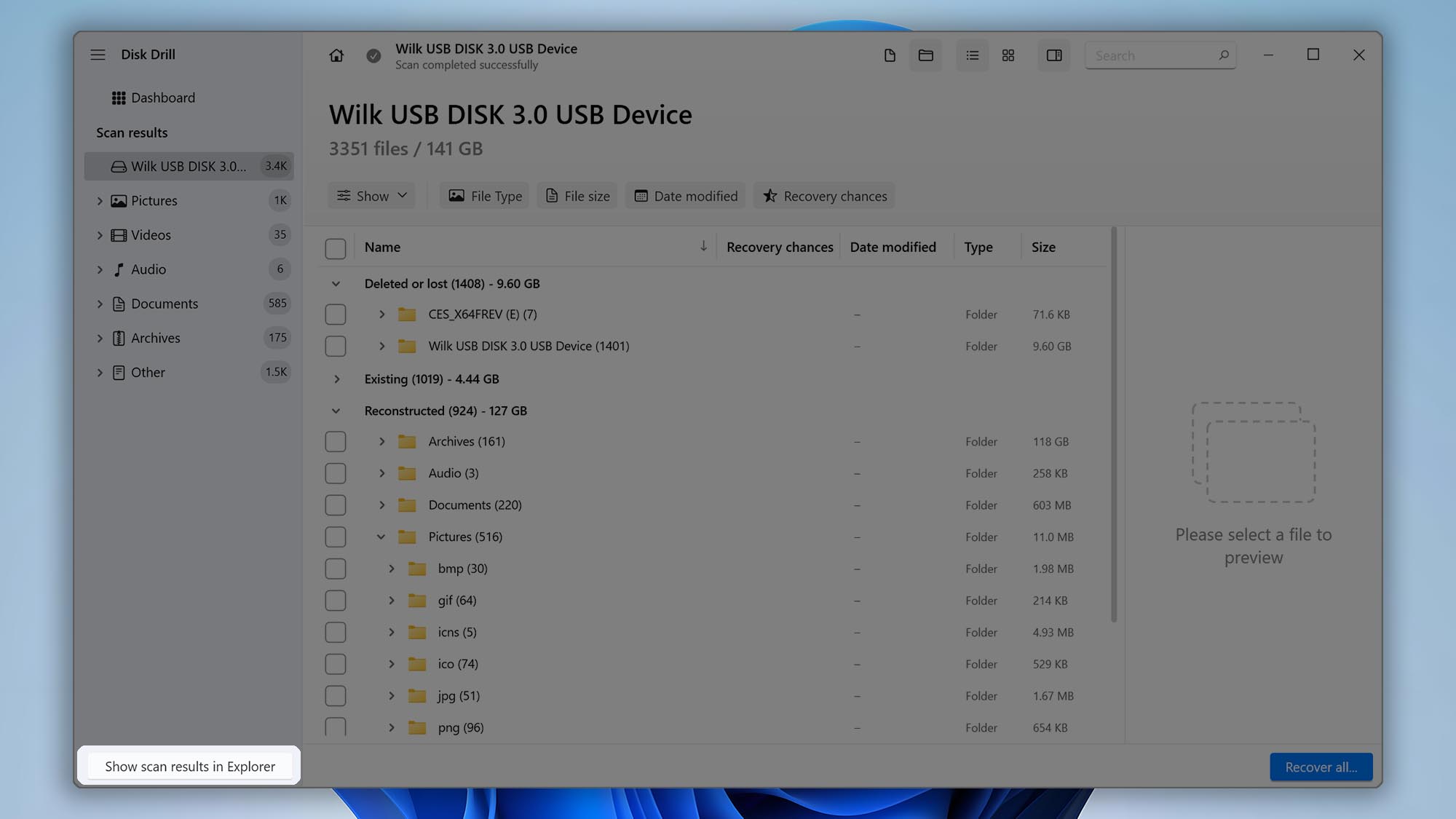 mount results disk drill windows