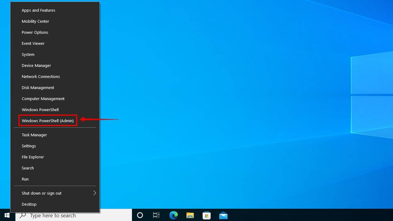 Opening PowerShell.