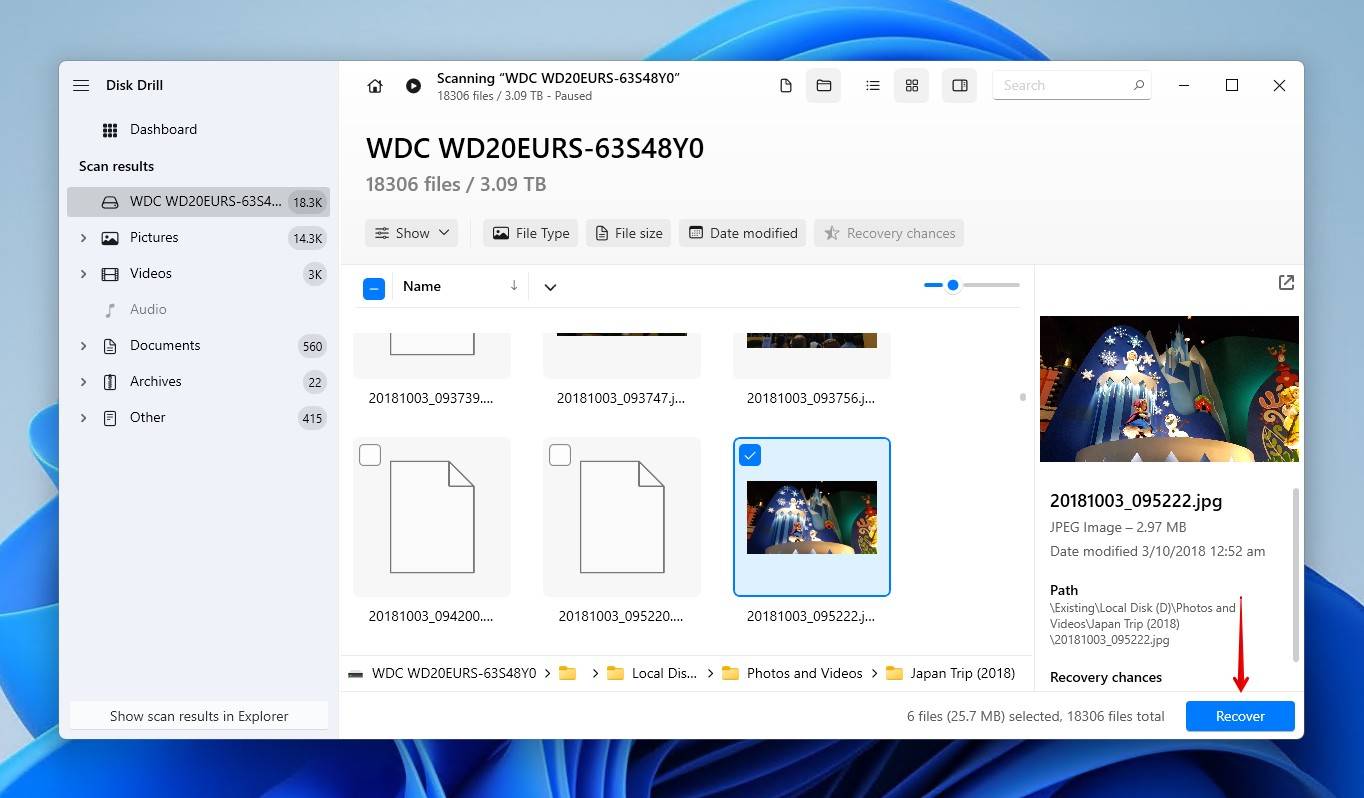 Recovering data from the corrupt HDD.