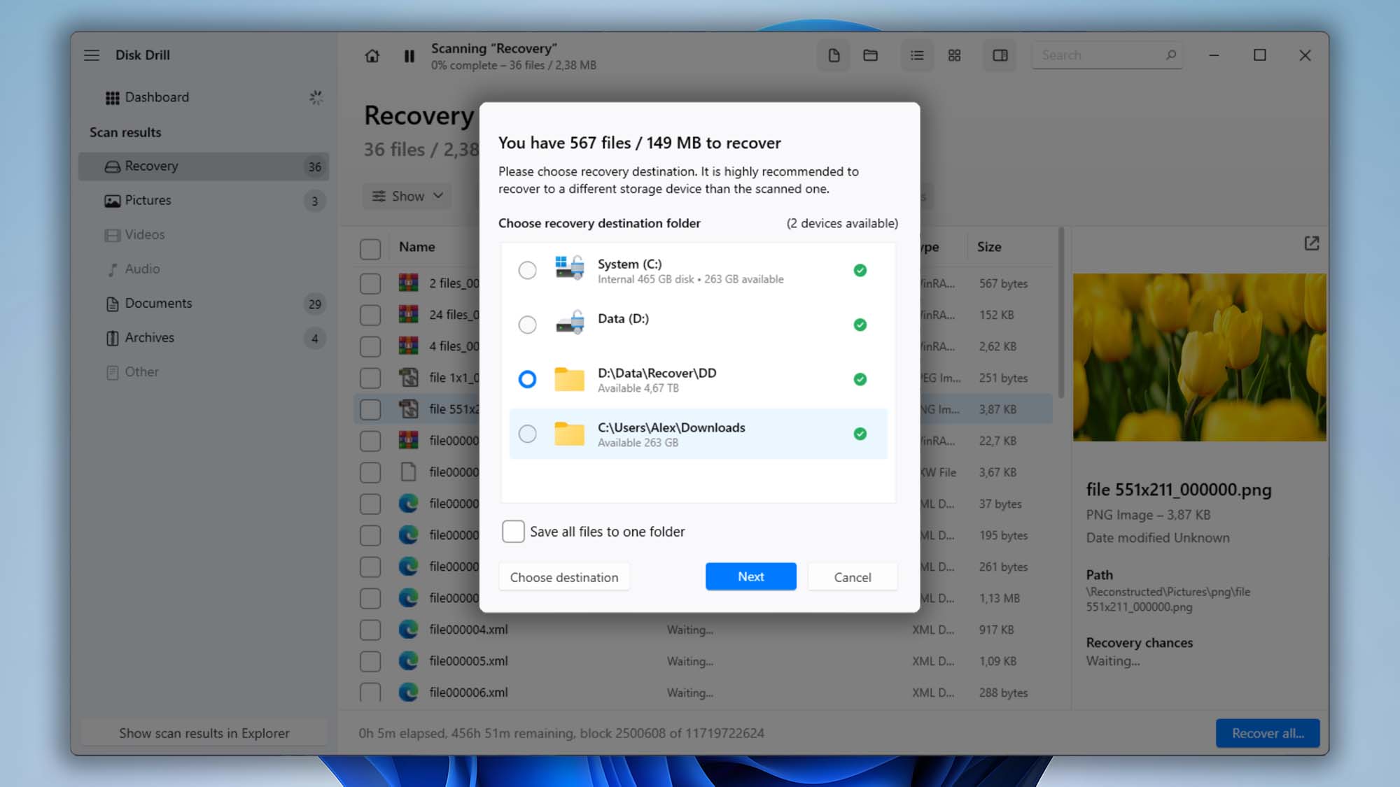 recover data from raid with disk drill step 11