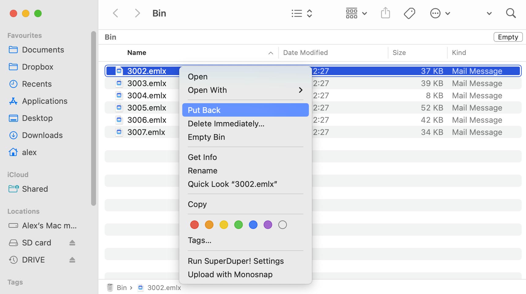 Recover Deleted Mac Mail Messages from Trash