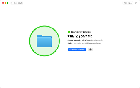 Recover the deleted Mac data from your SD card