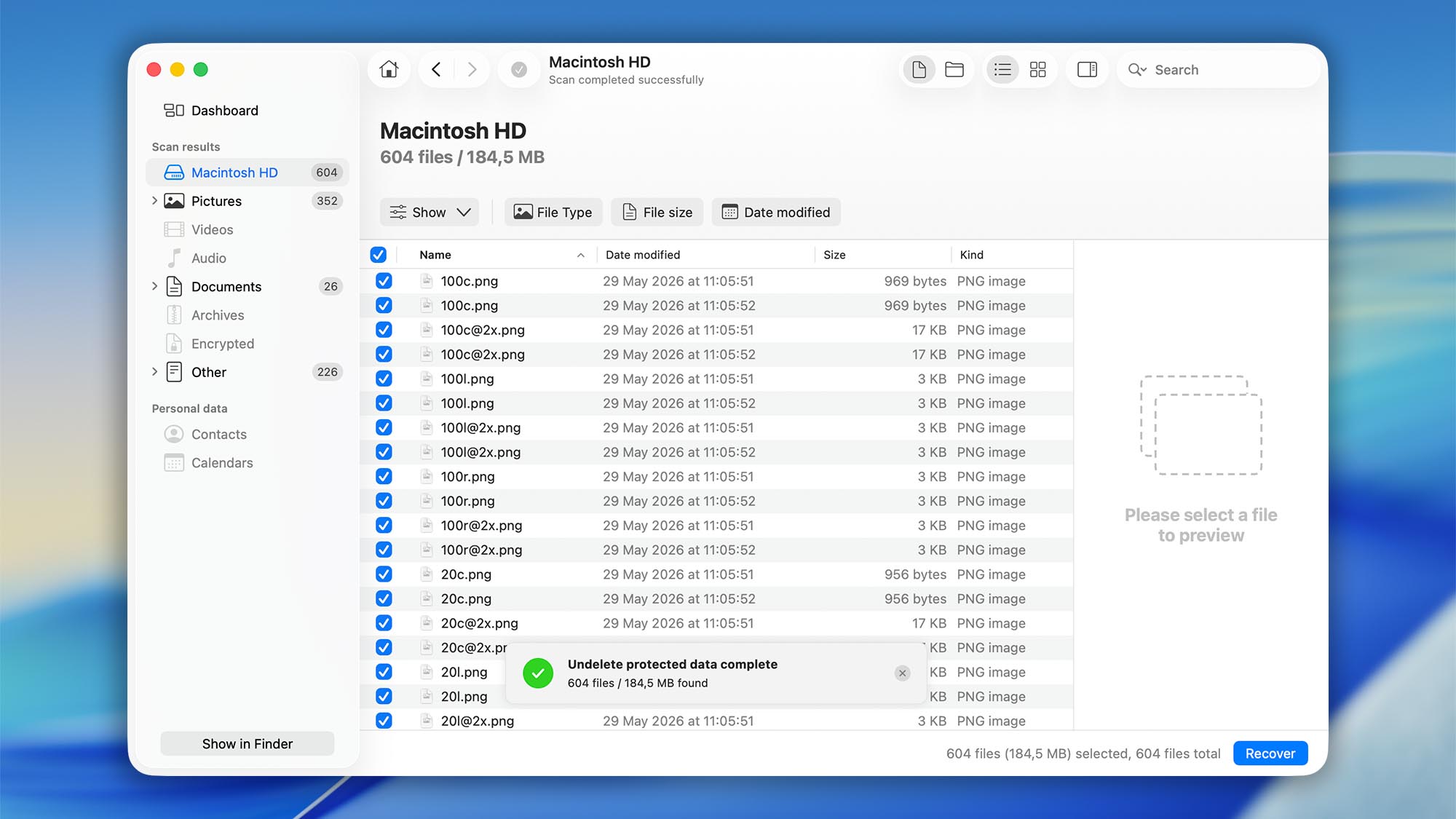 recover with data protection module disk drill macos step 3