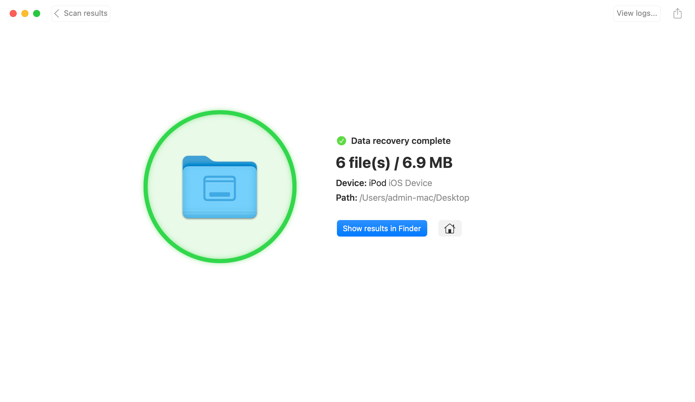Recover your music and data from the iPod