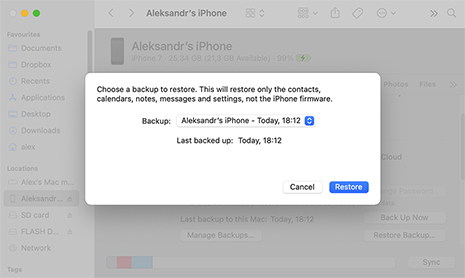 Recover Your Text Messages from a Finder or iTunes Backup Recover Your Text Messages from a Finder or iTunes Backup
