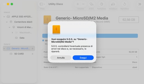 Recupera i file persi correggendo i problemi del file system
