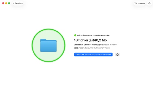 Récupérez les données Mac supprimées de votre carte SD