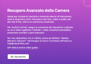 Recupero Avanzato della Fotocamera (ACR)