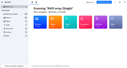 Scan the NAS for Lost Data