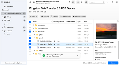 Select which files you want to recover from your hard drive Select which files you want to recover from your hard drive