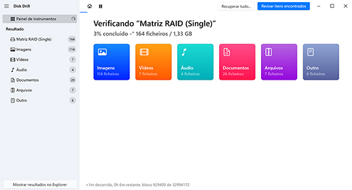 Verifique a unidade conectada
