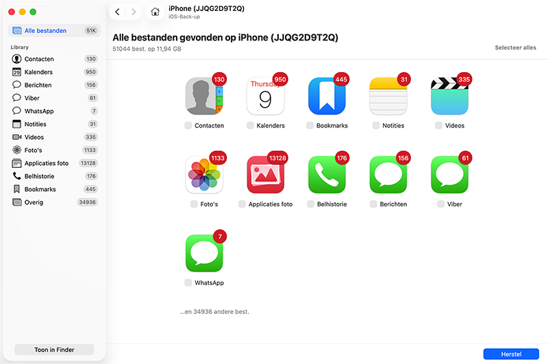 Verwijderde sms-berichten herstellen op iPhone