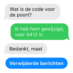 Herstel verwijderde tekst berichten op iPhone