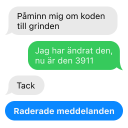 Återställ raderade SMS på iPhone