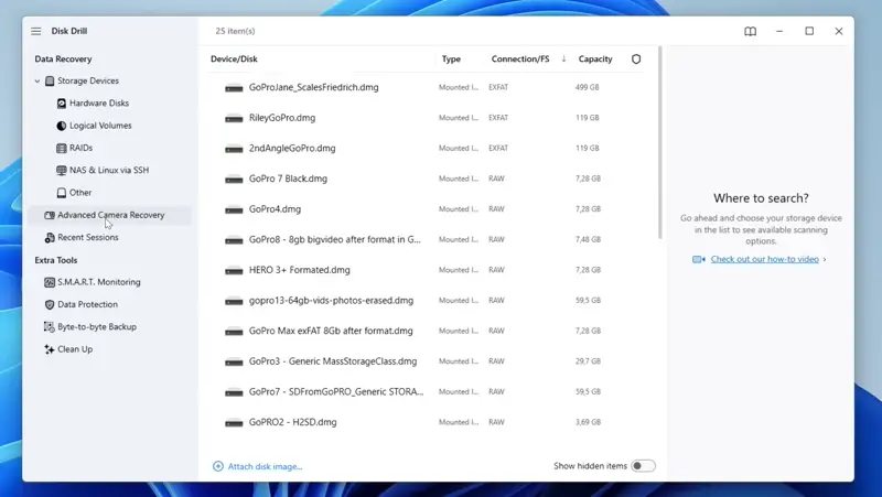 disk drill windows advanced camera recovery step 02